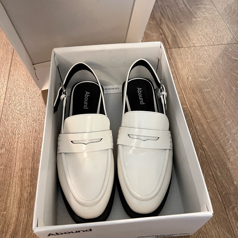 Abound White Loafers Classic Slip-Ons